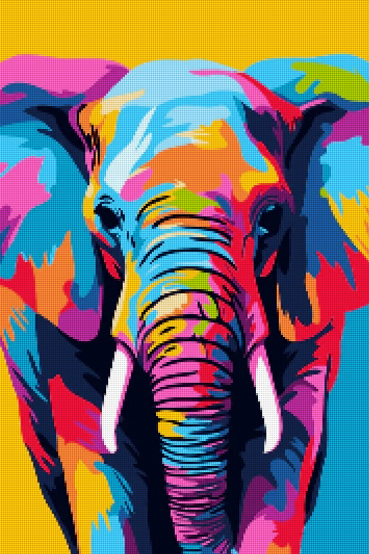 Abstrakter Elefant