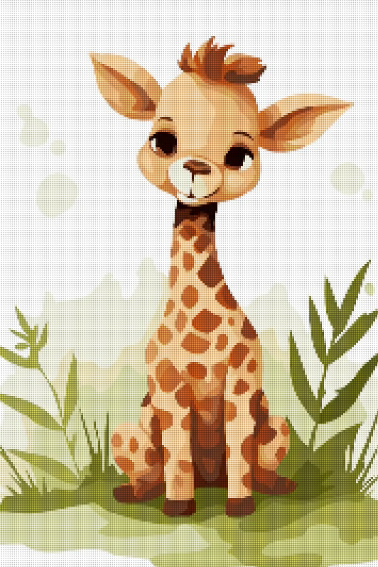 Giraffe in Aquarell